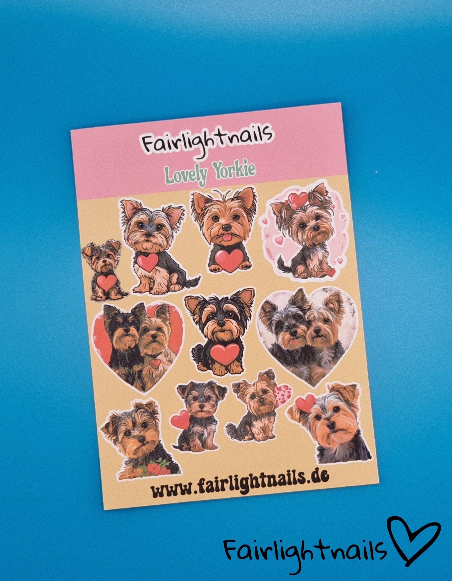 Lovely Yorkie Fairlightnails